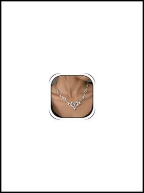 Barbed Wire Flame Heart Necklace Gothic Punk Y2K Statement Jewelry